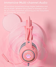 Load image into Gallery viewer, Pink Cat Ears Headphones (SYTO- G25)
