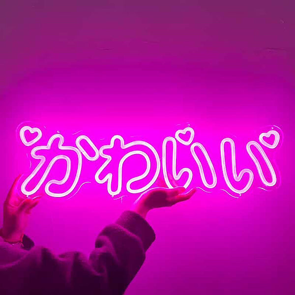 Japanese Kanji Pink Neon Light