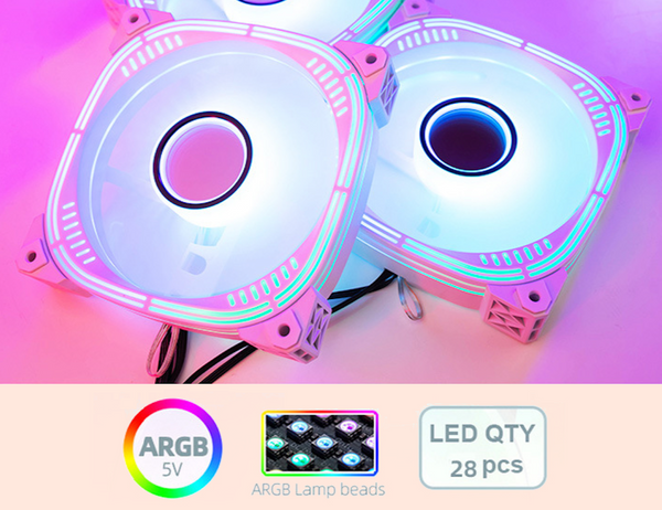 PC Cooling Fan - Pink Aura