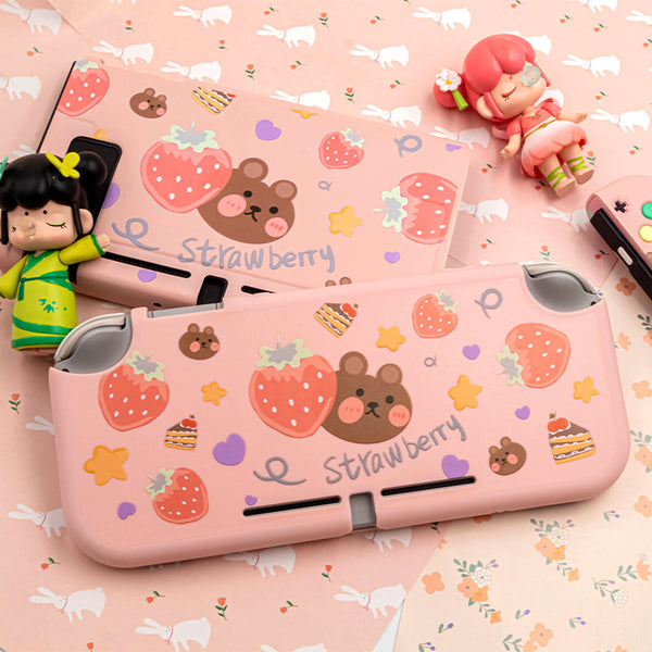 Nintendo Switch/ Lite Case - Fruity Pink Bear