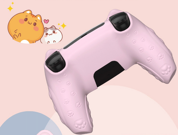 PS5 Dualsense Controller Cat Paw Protective Cover Set